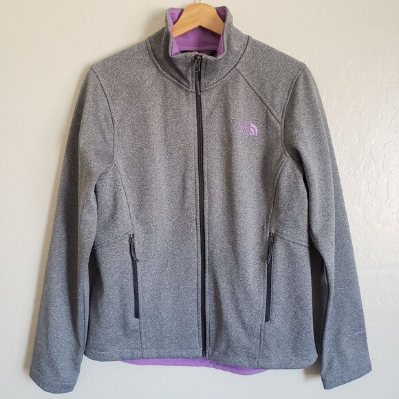 The North Face Canyonwall Softshell Jacket Heather Grey/Lilac Women's M Windwall - Picture 1 of 12